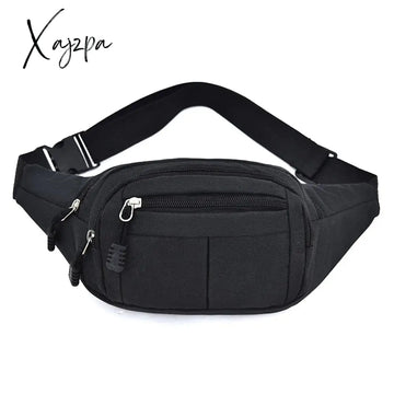 Xajzpa - Men Fanny Waist Pack Hip Bum Bag Pouch Purse Travel Nylon Male Cross Body Small Sling